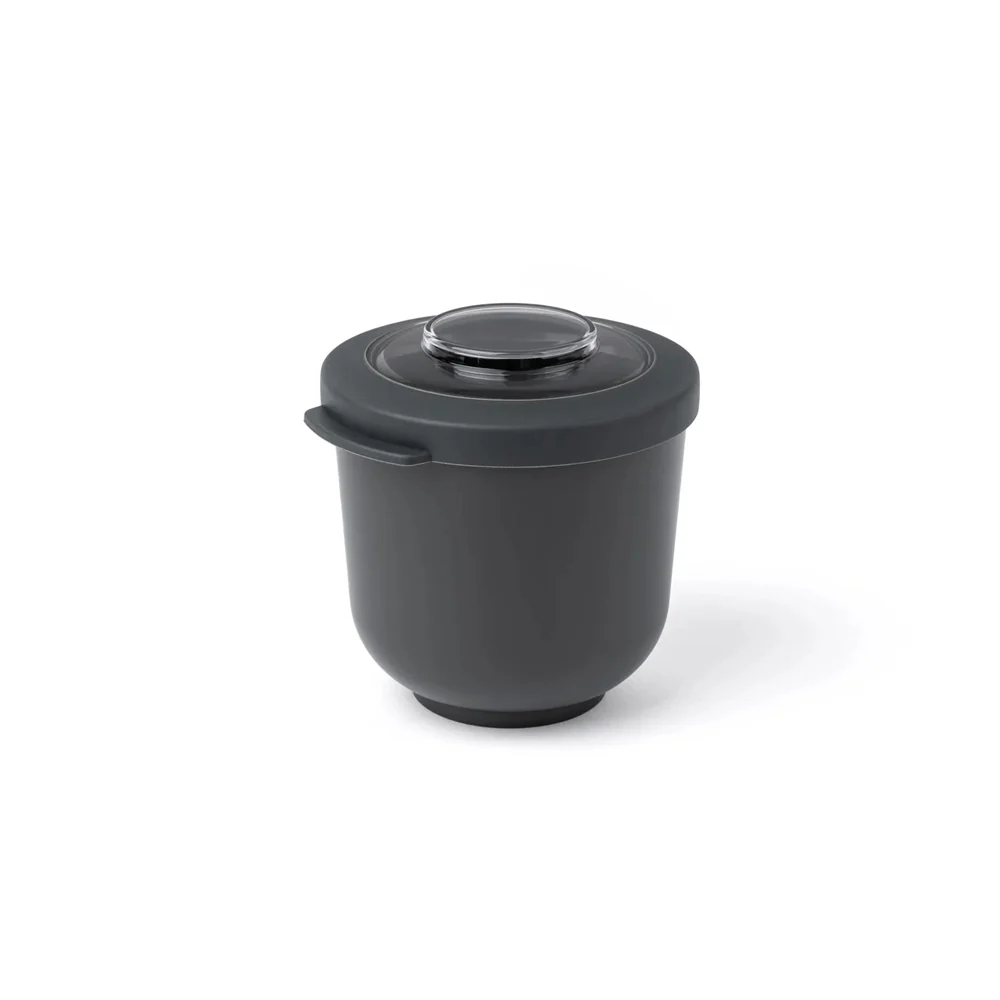 Tylla Storage Bowl with Lid 500ml - Charcoal Grey - Image 3