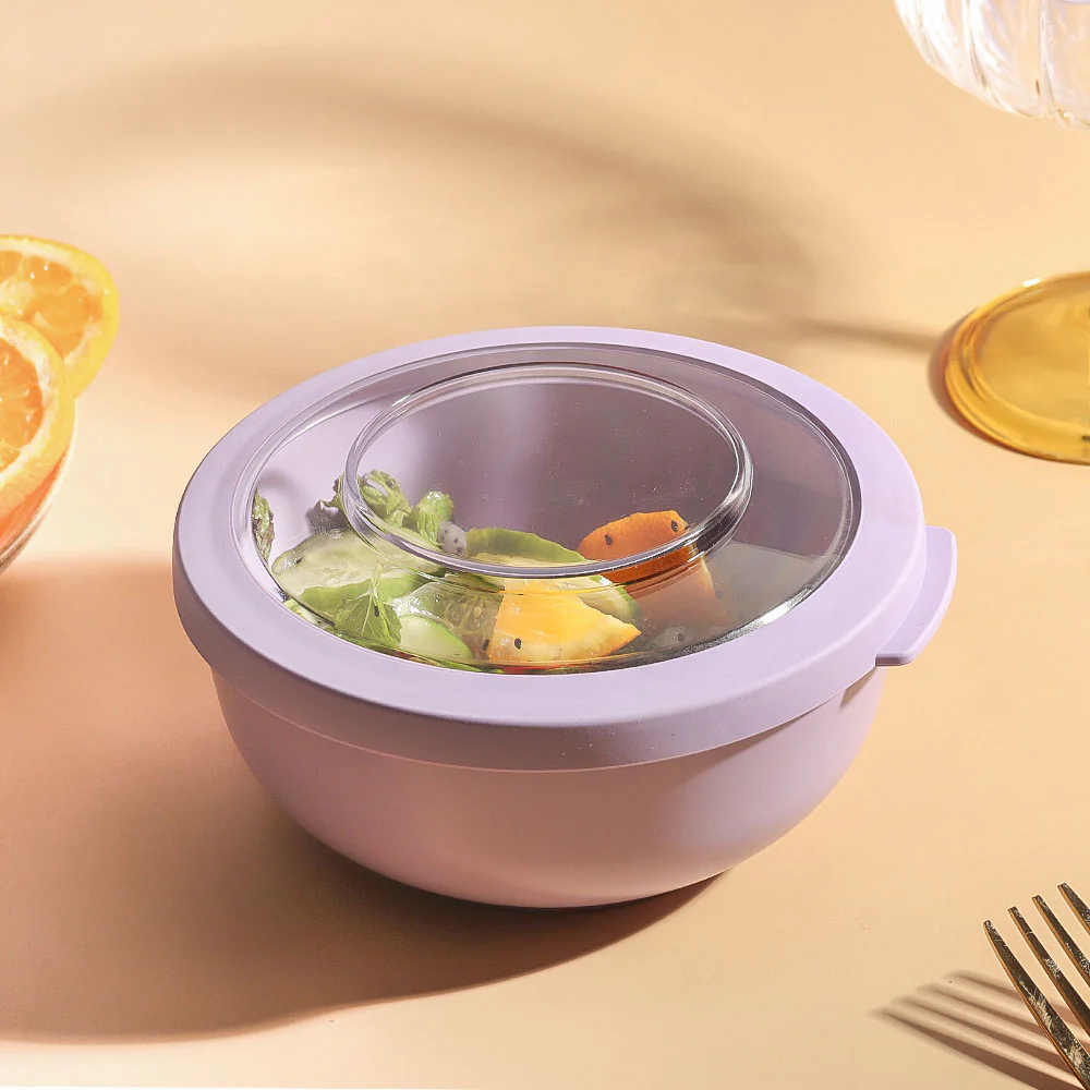 Tylla Storage Bowl with Lid 700ml - Lavender - Image 4