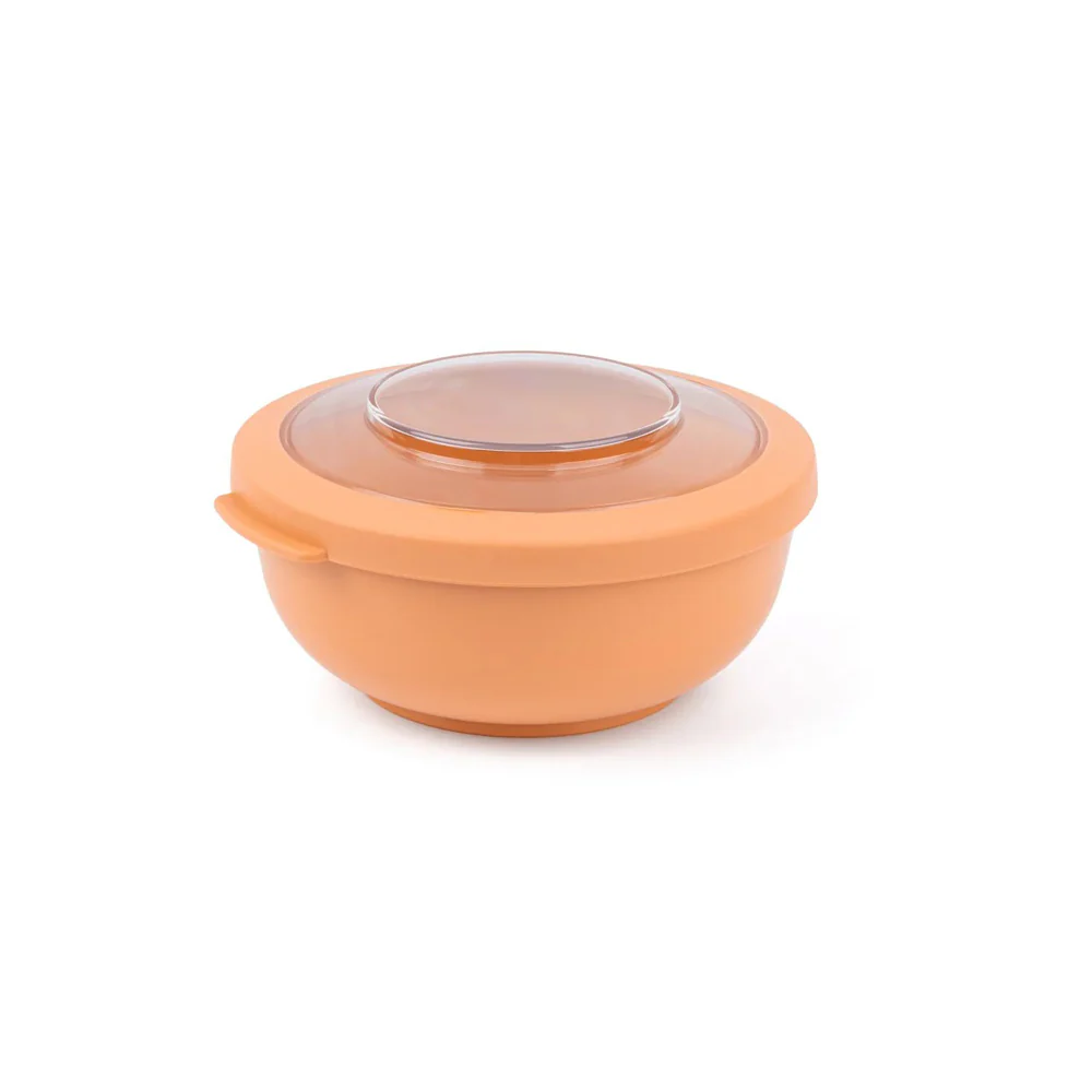 Tylla Storage Bowl with Lid 700ml - Peach Orange - Image 3