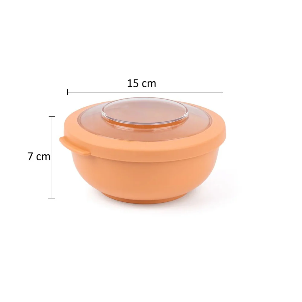 Tylla Storage Bowl with Lid 700ml - Peach Orange - Image 5