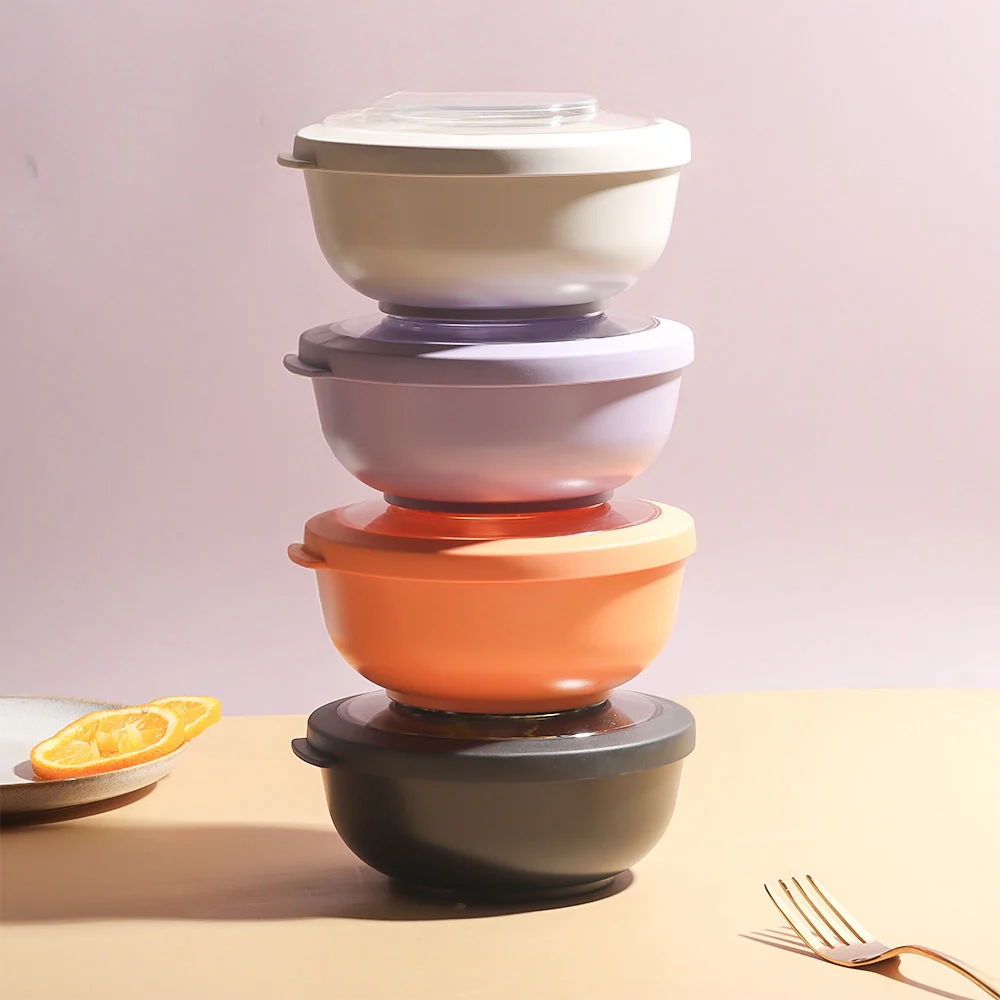 Tylla Storage Bowl with Lid 700ml - Peach Orange - Image 9