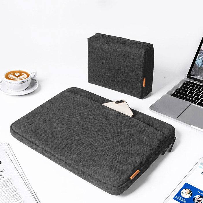 Ultrathin Laptop Sleeve with Pouch - Black 14 Inches - Image 4