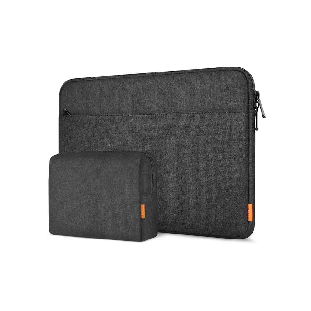 Ultrathin Laptop Sleeve with Pouch - Black 15 to 15.6 Inches - Image 2