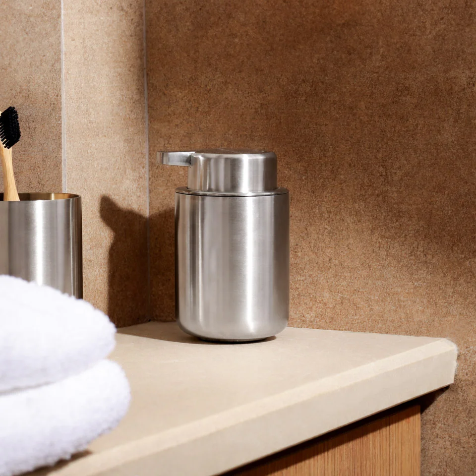 Ume Stainless Steel Soap Dispenser - Matte Steel - Image 5
