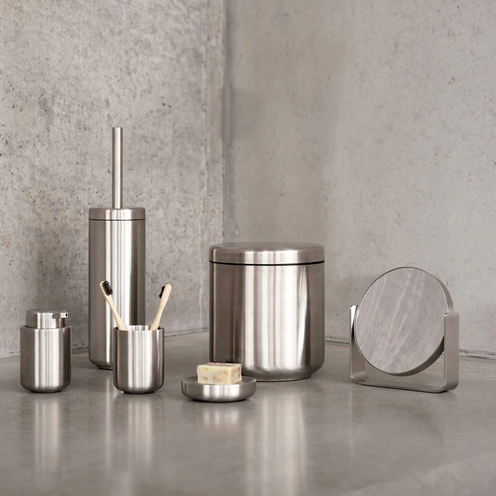 Ume Stainless Steel Toothbrush Tumbler - Matte Steel - Image 8