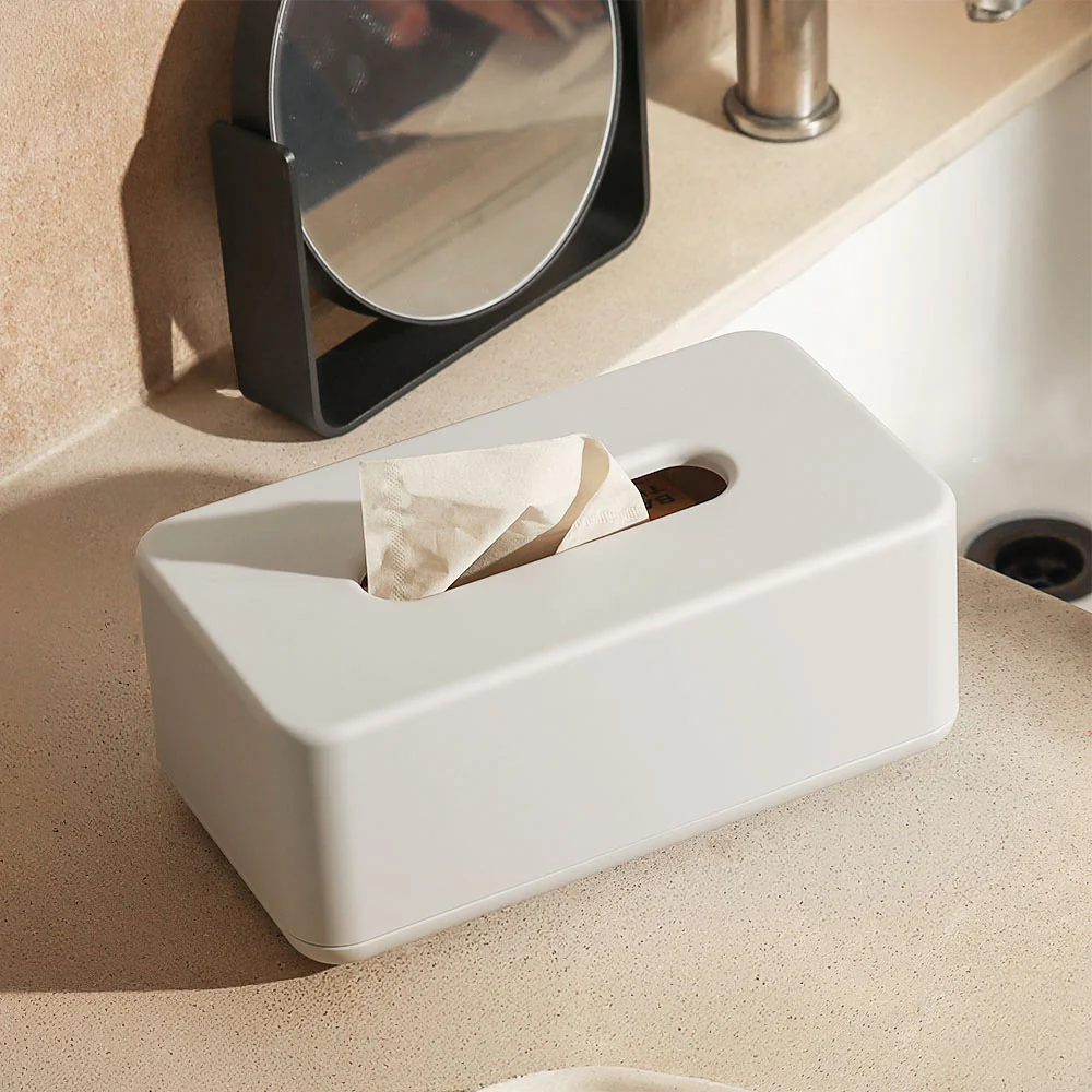 Ume Tissue Box Holder - Soft Grey - Image 3