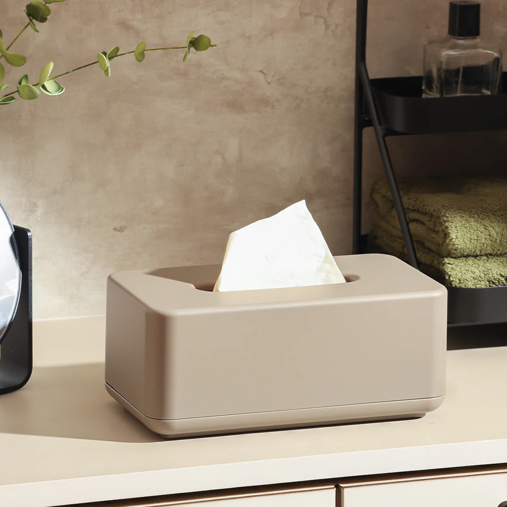 Ume Tissue Box Holder - Taupe - Image 2