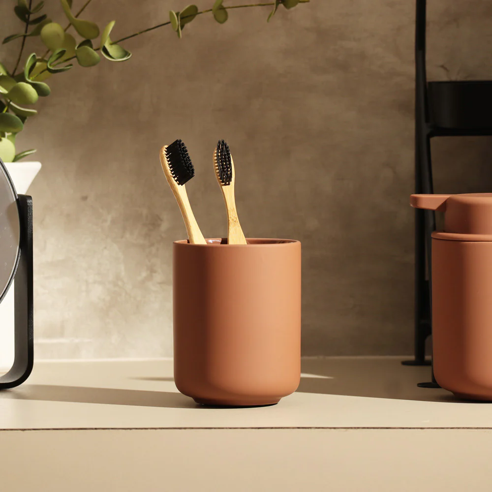 Ume Toothbrush Tumbler - Terracotta - Image 2
