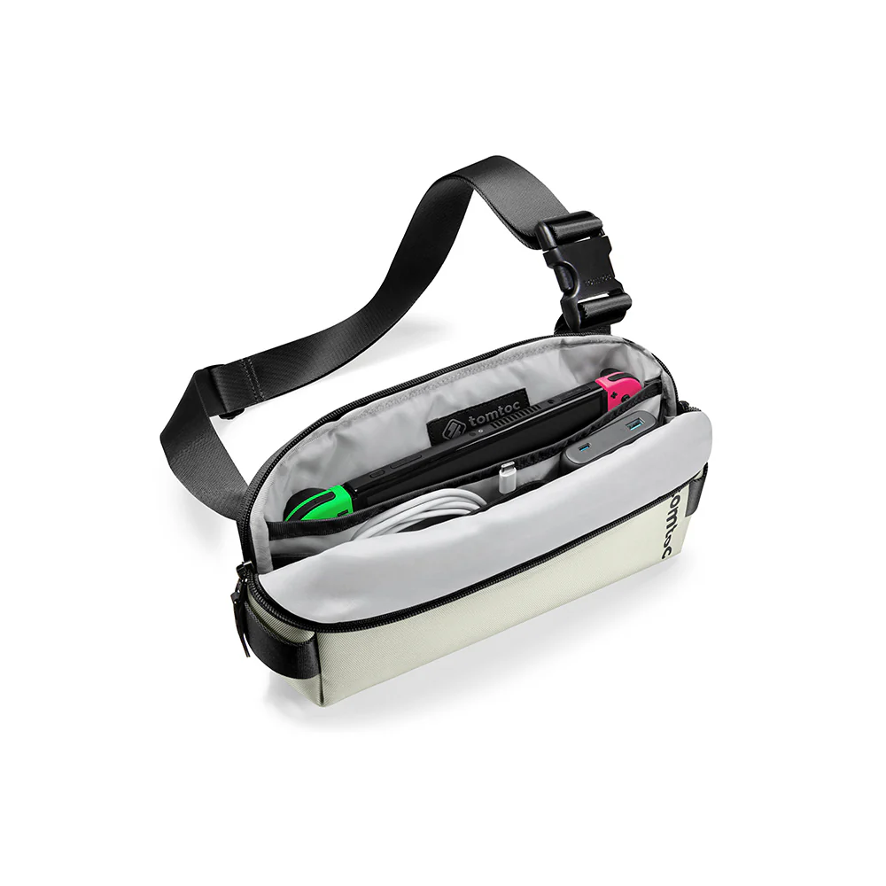 Urban Sling Bag - Light Grey - Image 4