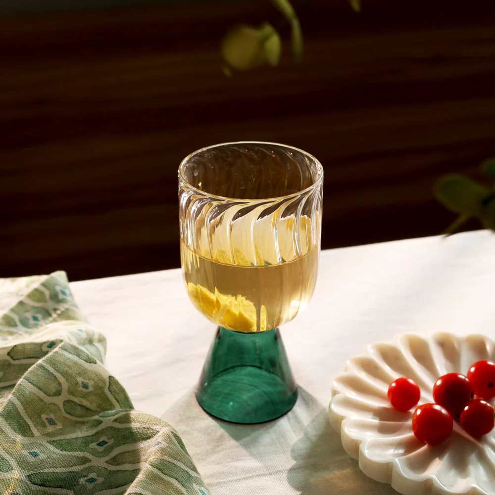 Ellio Drinking Glasses, Set of 2 - Teal - Image 2