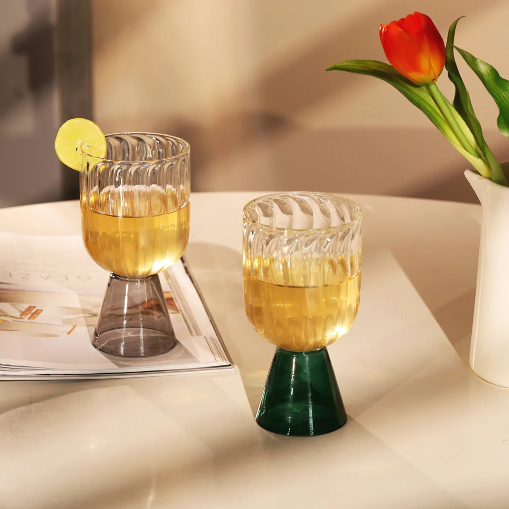Ellio Drinking Glasses, Set of 2 - Teal - Image 5