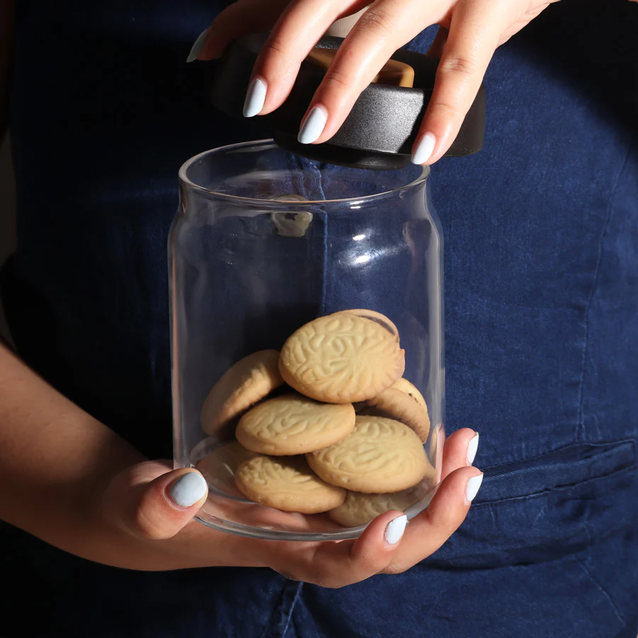 Vactop Borosilicate Storage Jar Medium - Black - Image 2