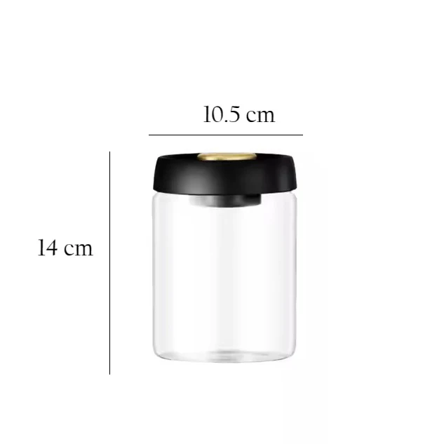 Vactop Borosilicate Storage Jar Medium - Black - Image 5
