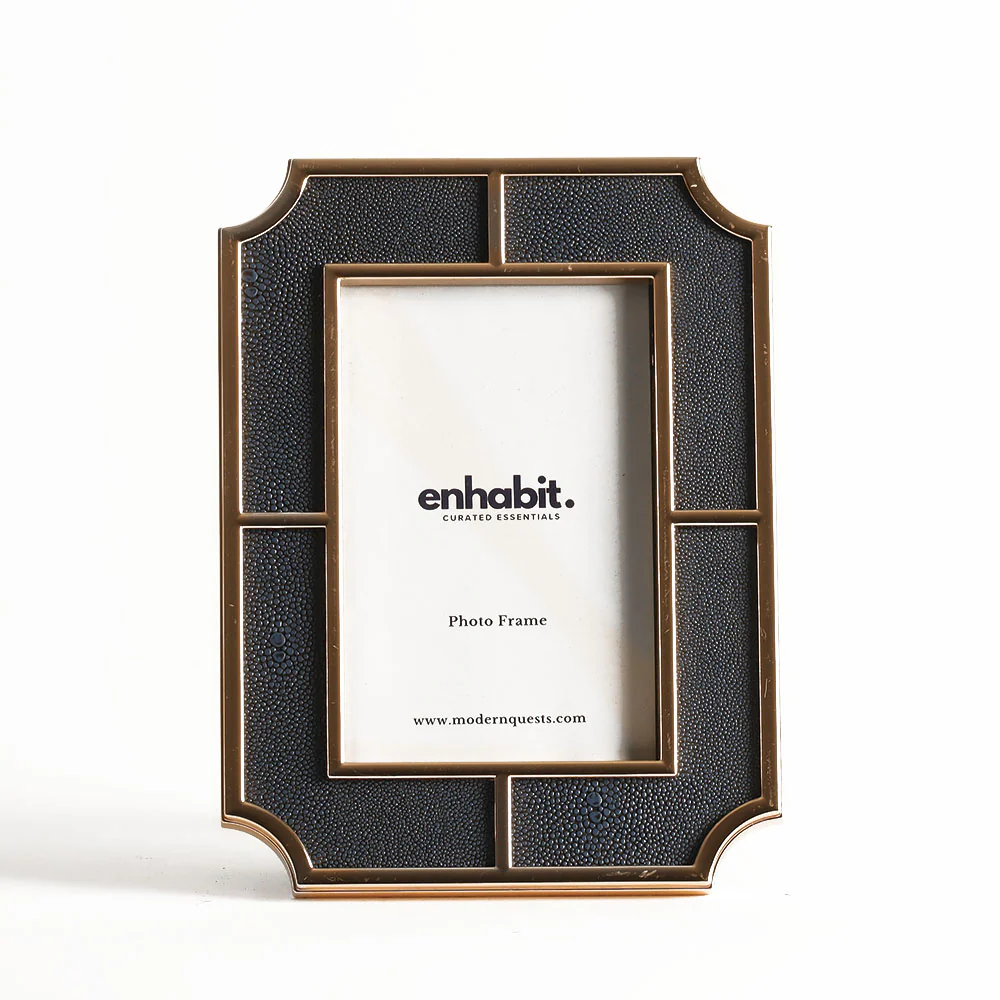 Valance Photo Frame Medium - Blue Gold - Image 3
