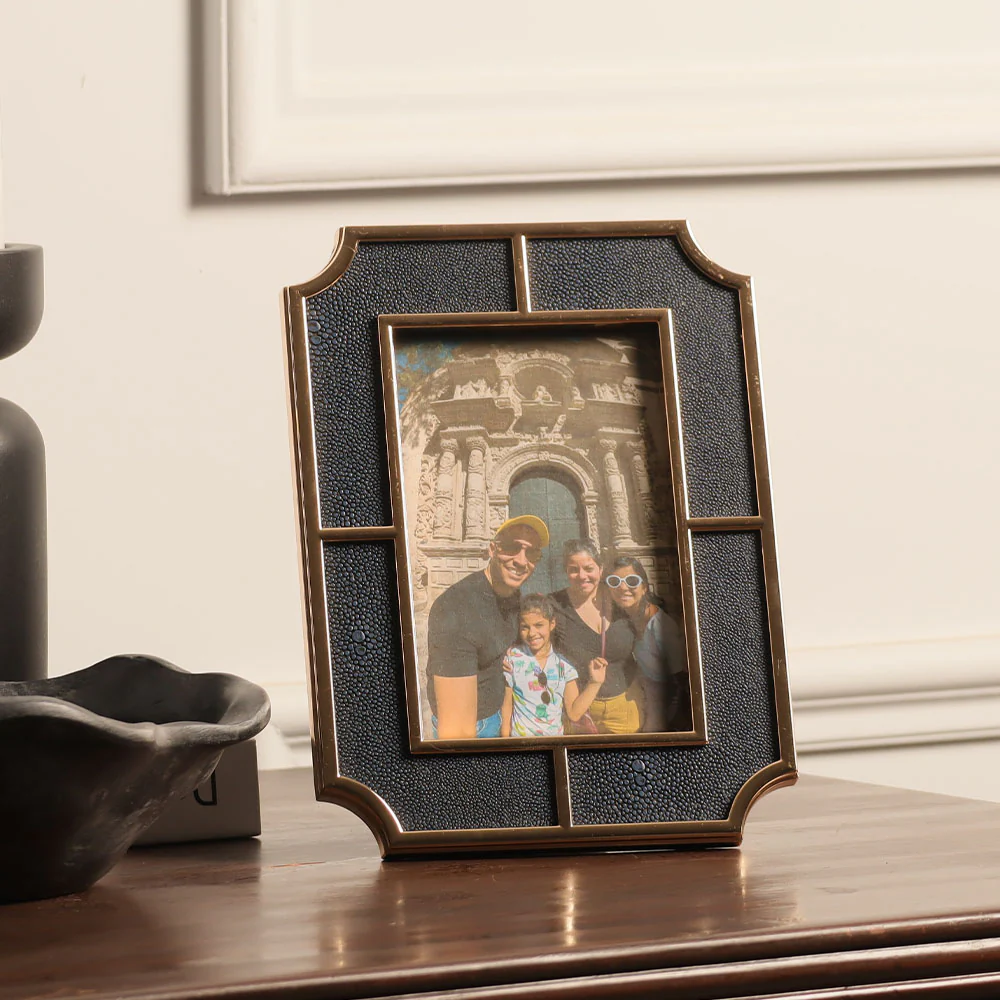 Valance Photo Frame Medium - Blue Gold - Image 6