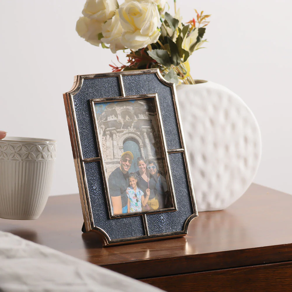 Valance Photo Frame Medium - Blue Gold - Image 7