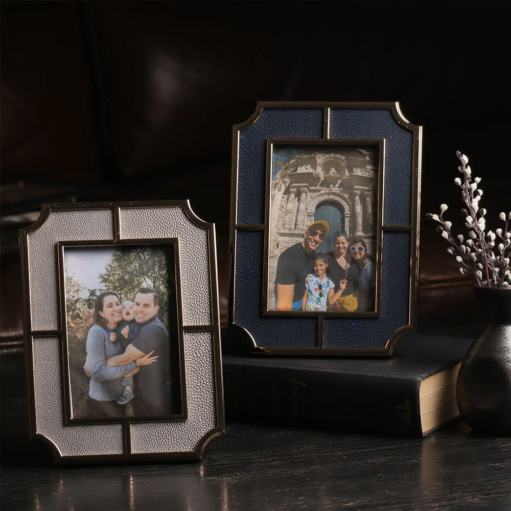 Valance Photo Frame Medium - Blue Gold - Image 8