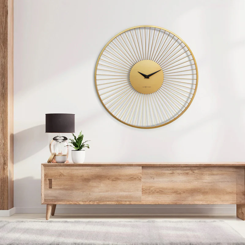 Vasco Round Wall Clock 80cm - Gold - Image 4