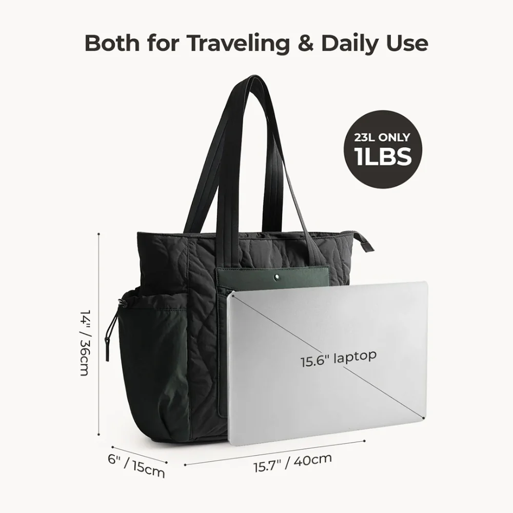 Paz Laptop Tote Bag 23L - Black - Image 8