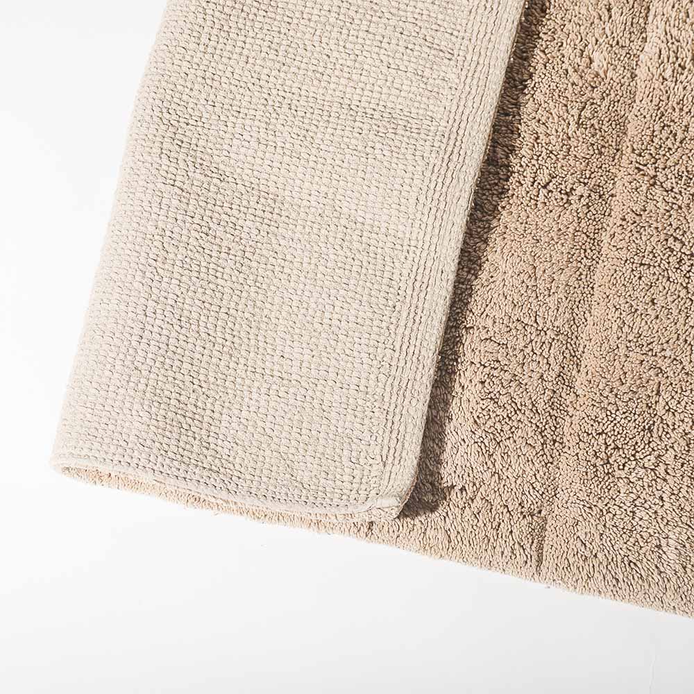 Vena Chalk Striped Tufted Bathmat - Beige - Image 3