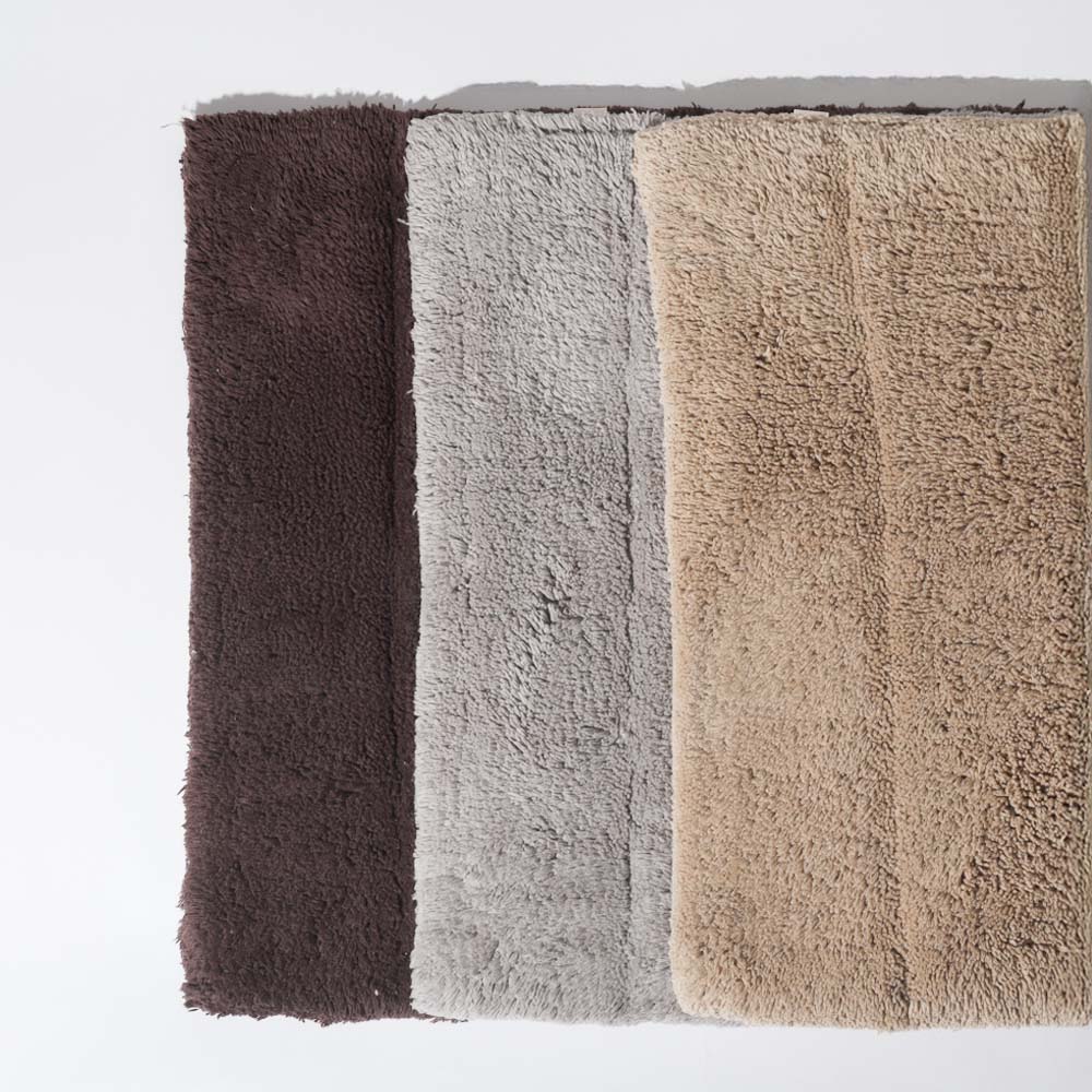 Vena Chalk Striped Tufted Bathmat - Beige - Image 5