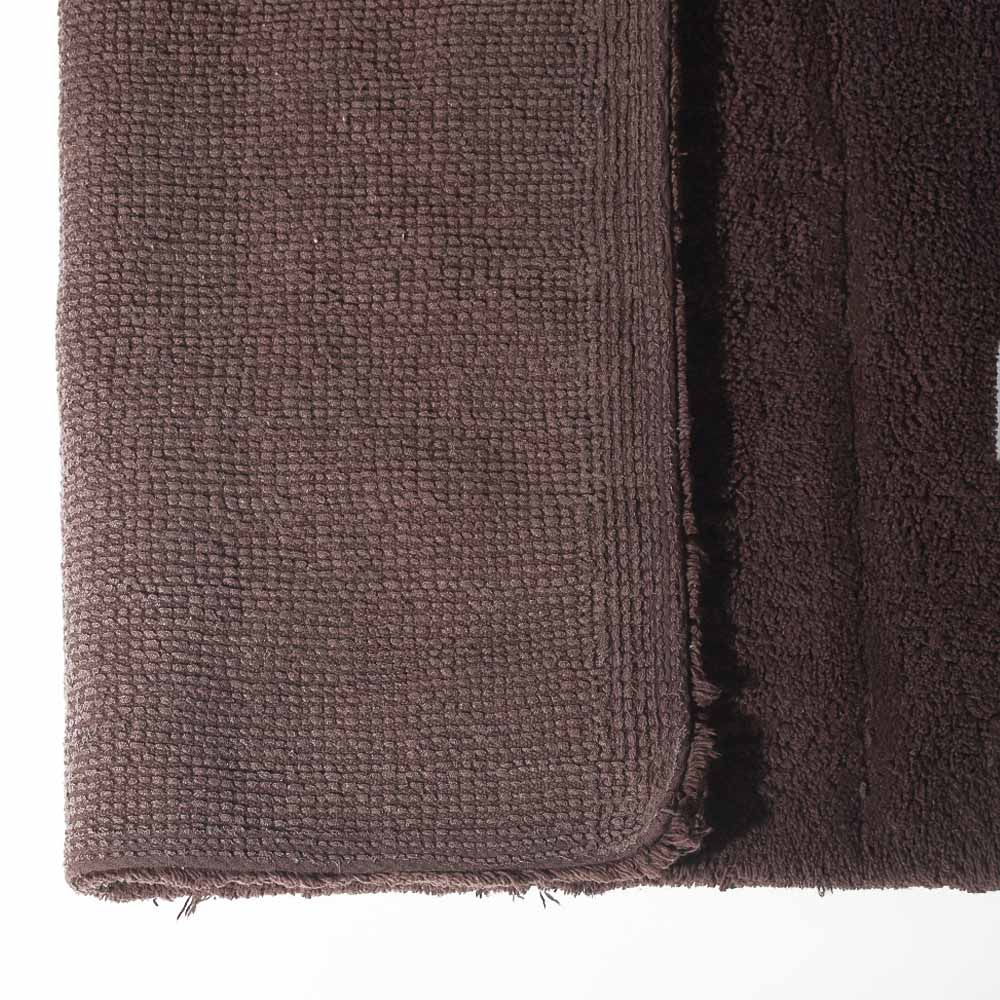 Vena Chalk Striped Tufted Bathmat - Brown - Image 4
