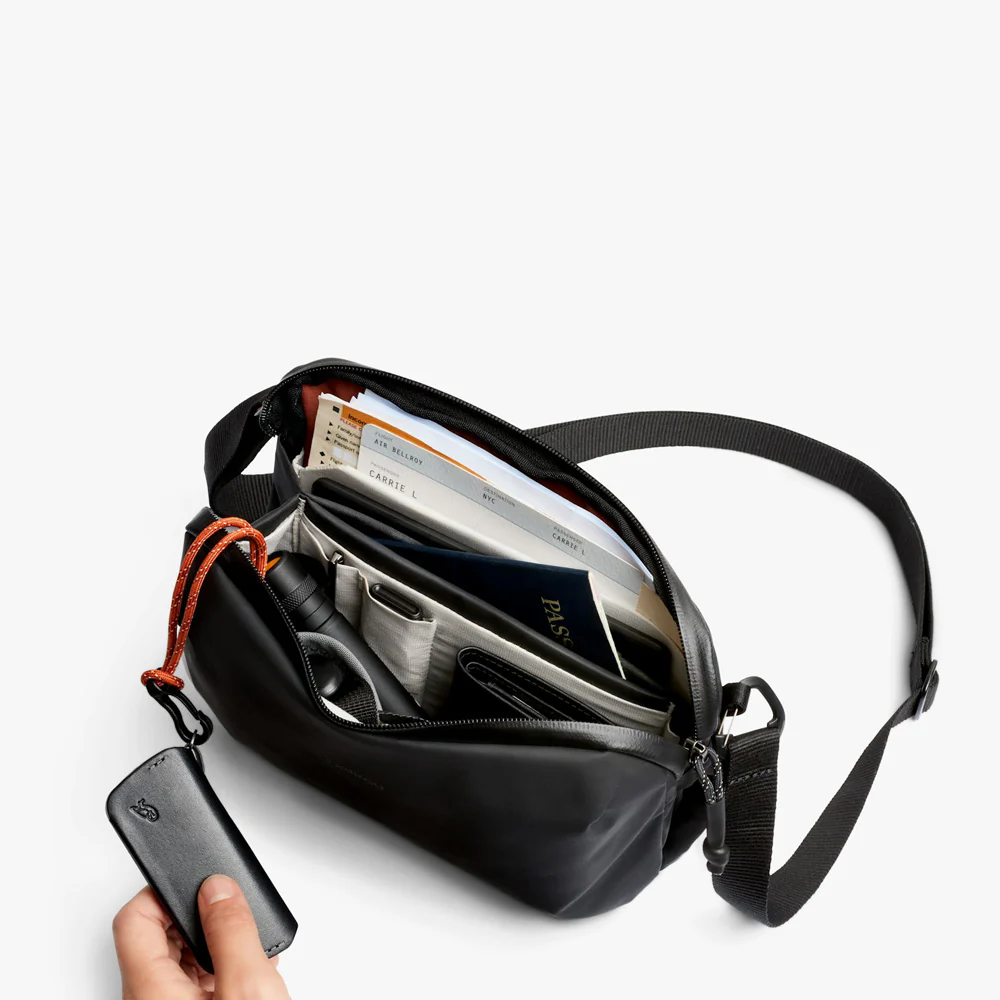Venture Travel Crossbody - Jet Black - Image 10