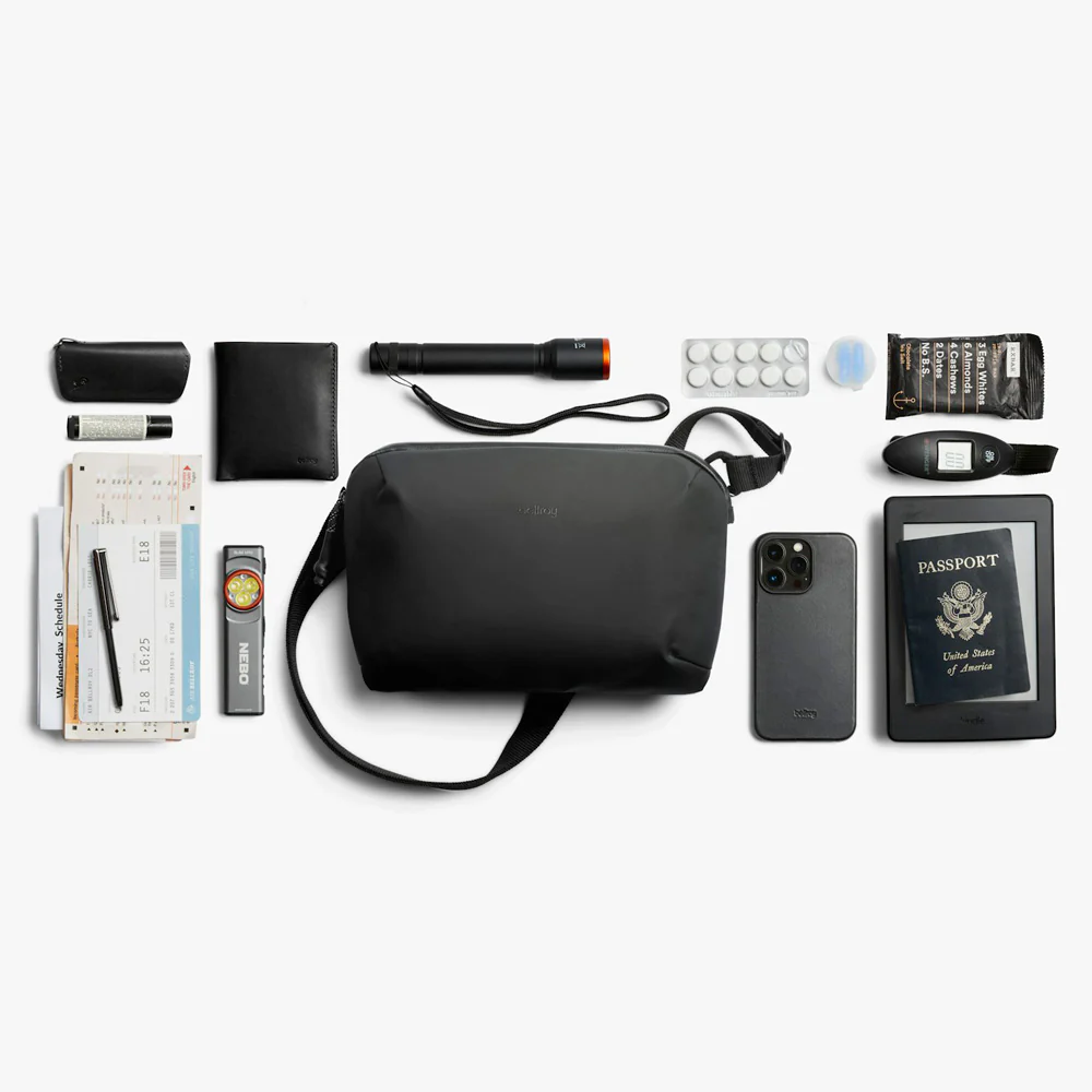 Venture Travel Crossbody - Jet Black - Image 11