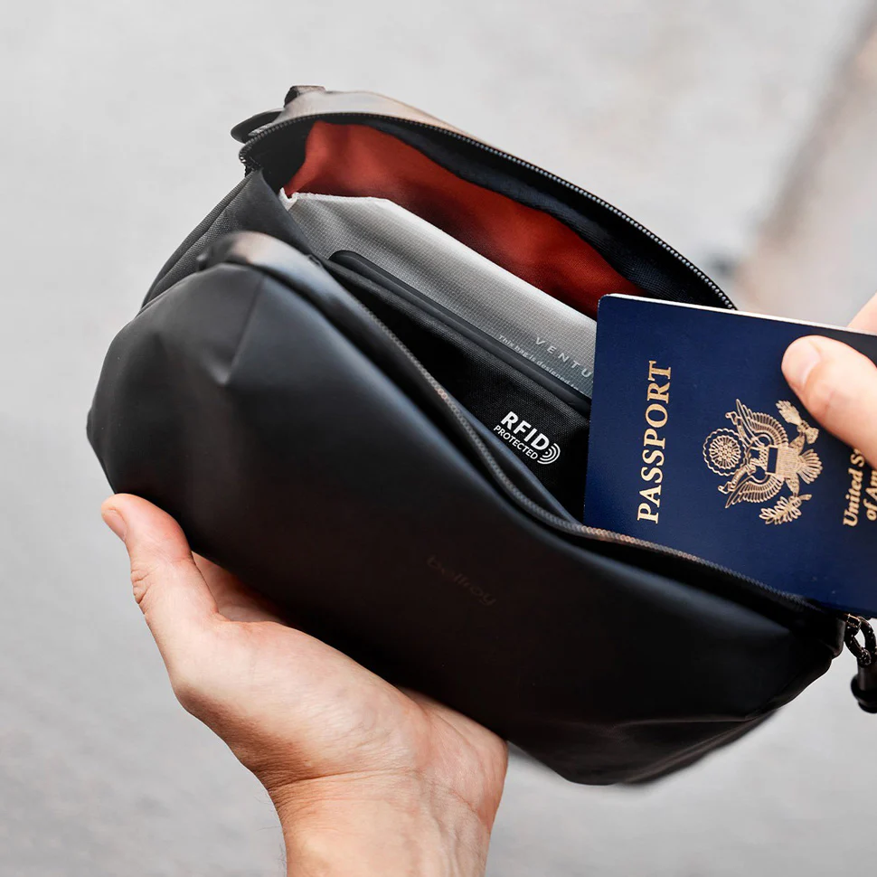 Venture Travel Crossbody - Jet Black - Image 9