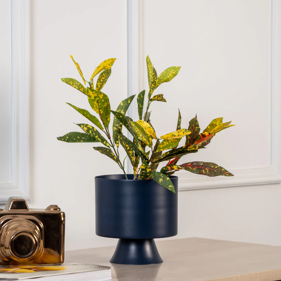 Vera Round Desk Planter - Ink Blue - Image 2