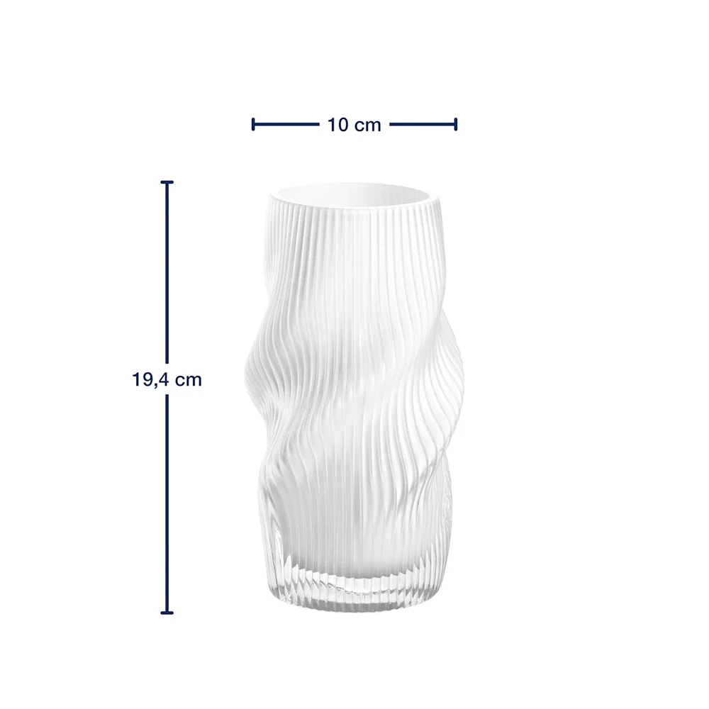 Verdi Glass Vase Small - White - Image 7