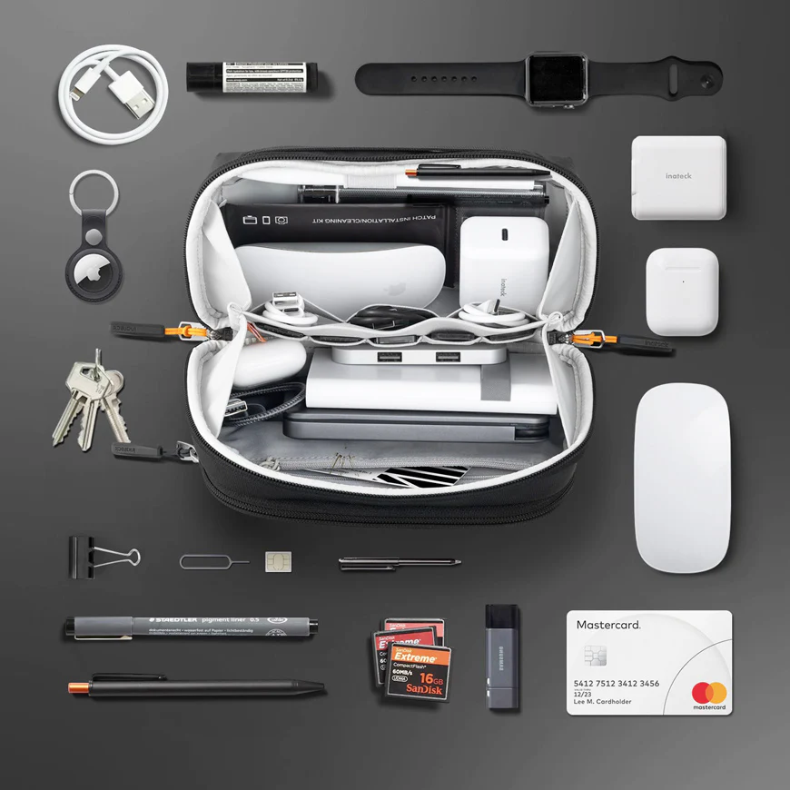 Multi-purpose Electronics Organizer - Black - Image 13