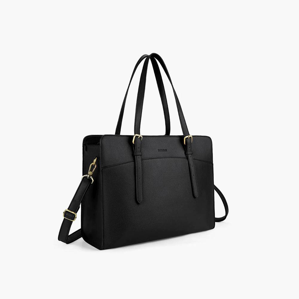 Versatile Laptop Tote Bag - Black - Image 3