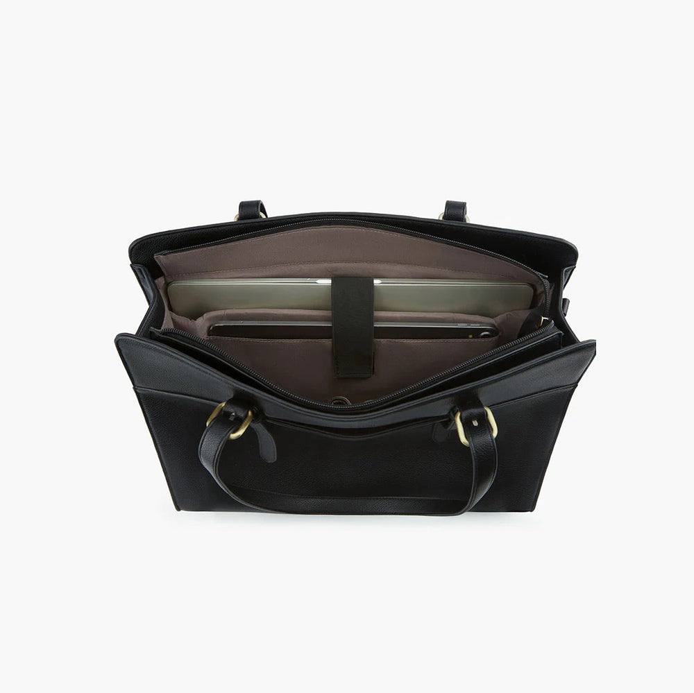 Versatile Laptop Tote Bag - Black - Image 4