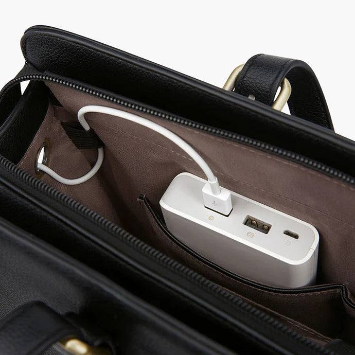 Versatile Laptop Tote Bag - Black - Image 7