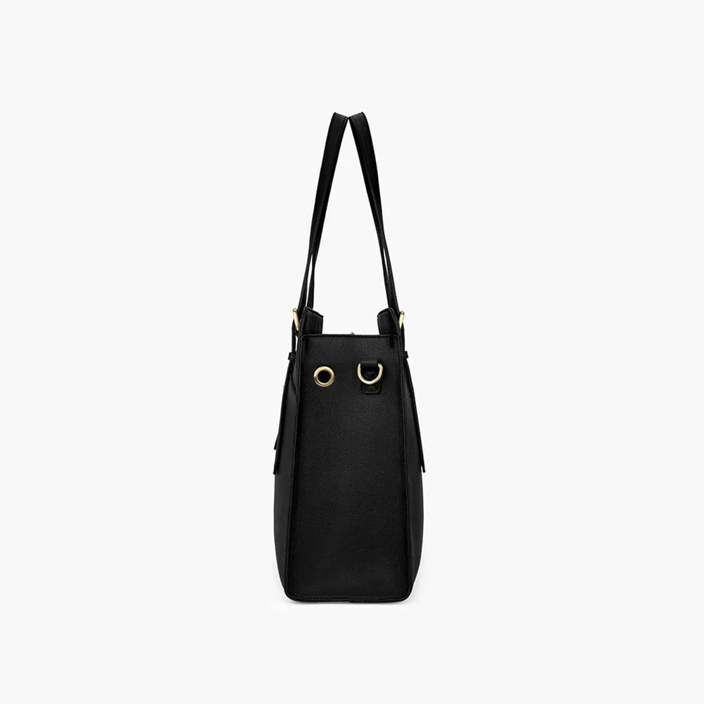 Versatile Laptop Tote Bag - Black - Image 8