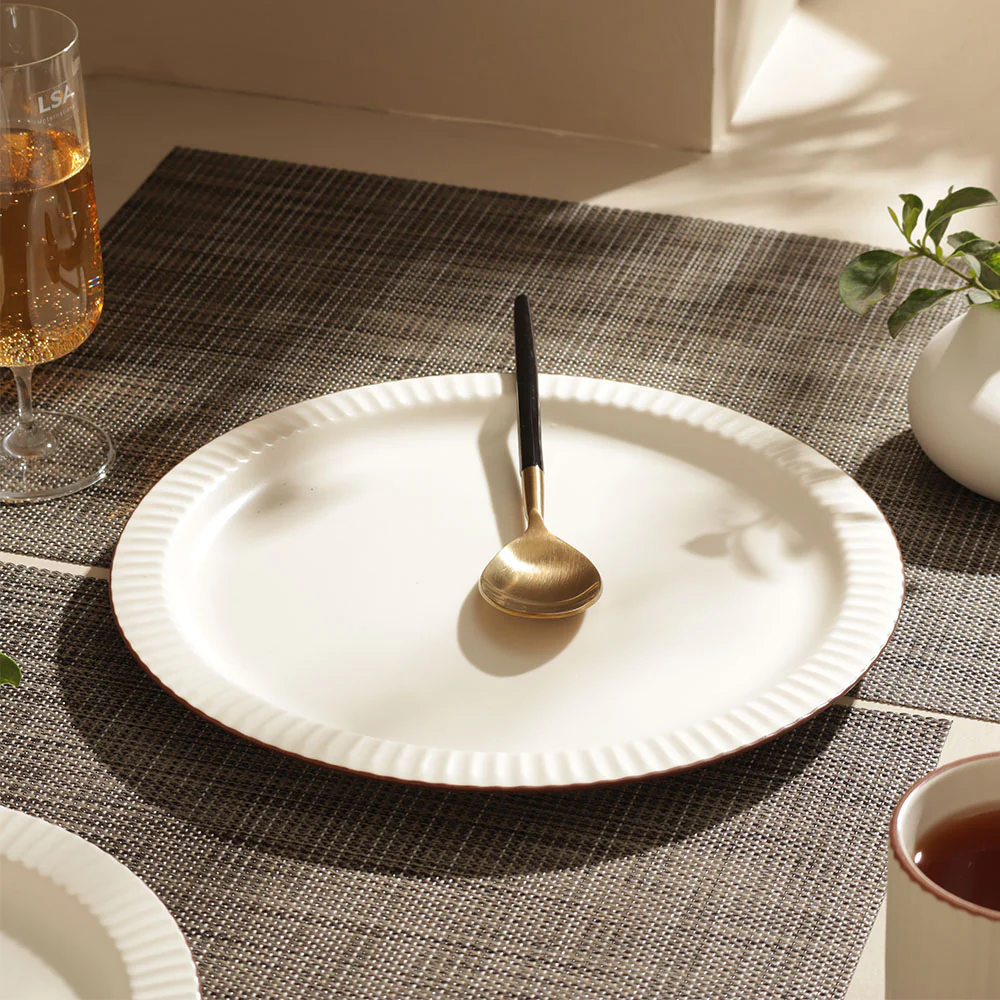 Vesper Dinner Plate - Cream Brown - Image 2