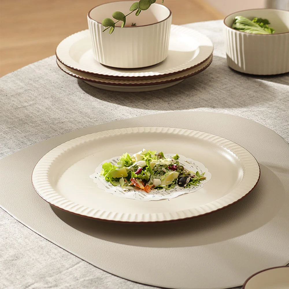 Vesper Dinner Plate - Cream Brown - Image 3