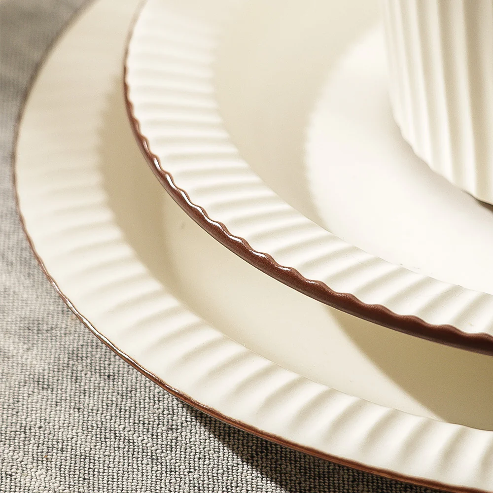 Vesper Dinner Plate - Cream Brown - Image 4