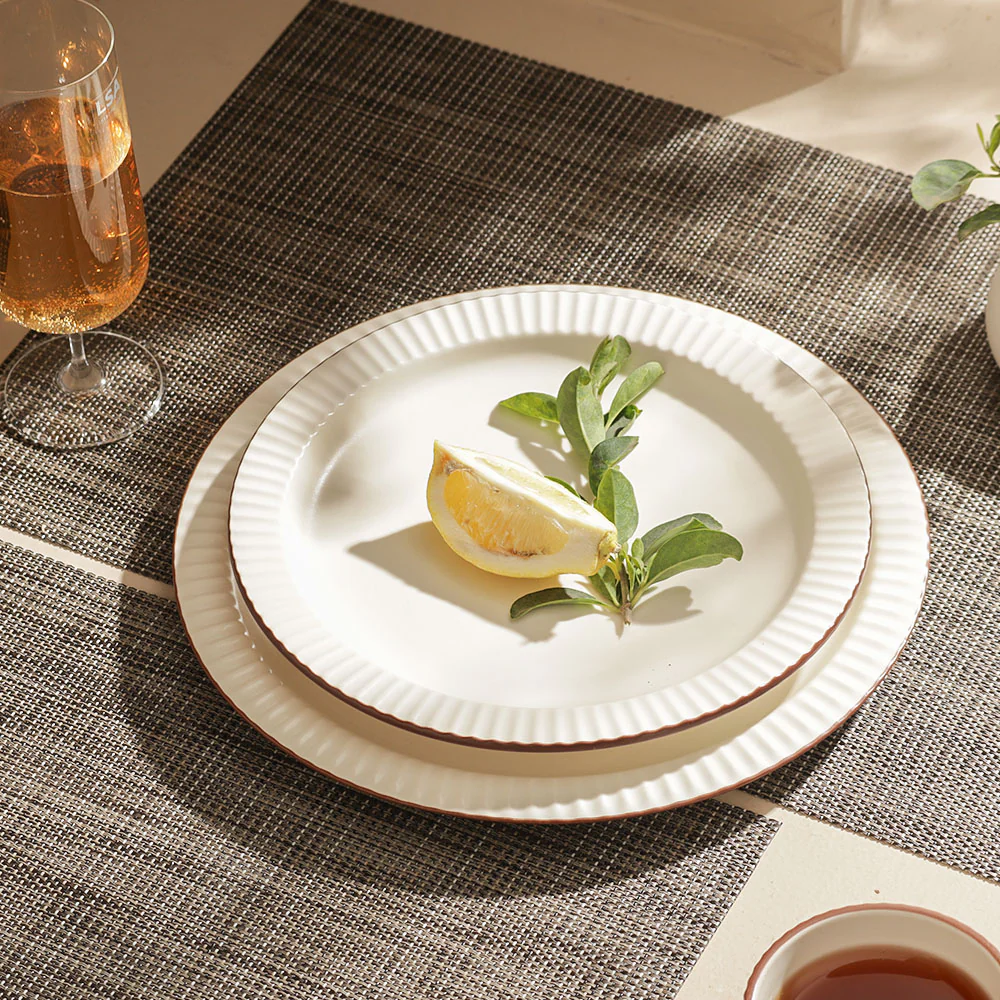 Vesper Dinner Plate - Cream Brown - Image 6
