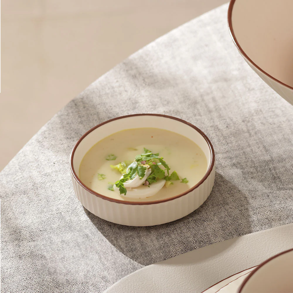 Vesper Dip Bowls, Set of 2 - Cream Brown - Image 4