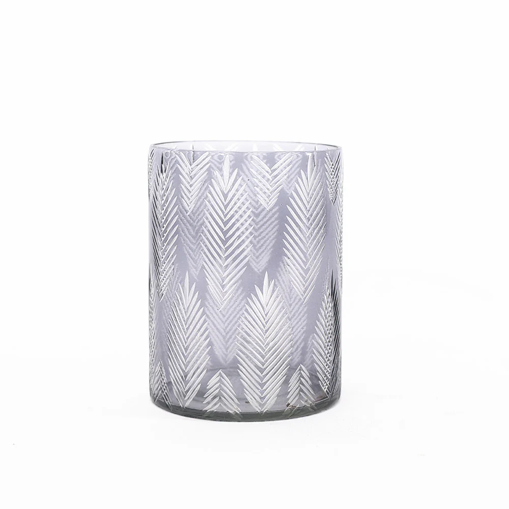 Vine Glass Hurricane - Smoke - Image 4
