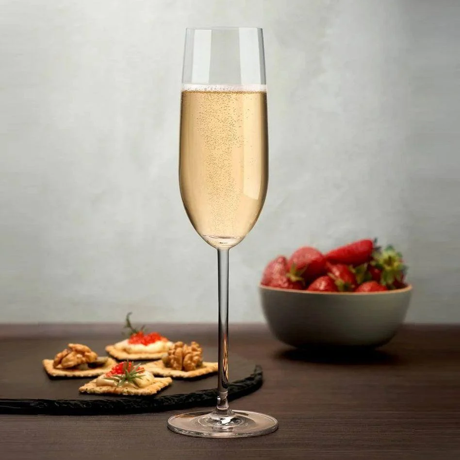 Vintage Champagne Flutes 220ml, Set of 2