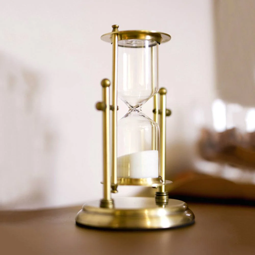 Vintage Hourglass Medium - Brass - Image 4
