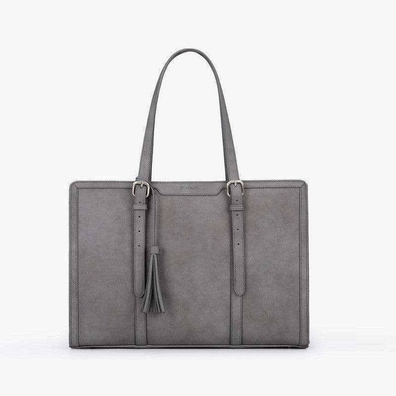Vintage Laptop Tote Bag - Grey - Image 2