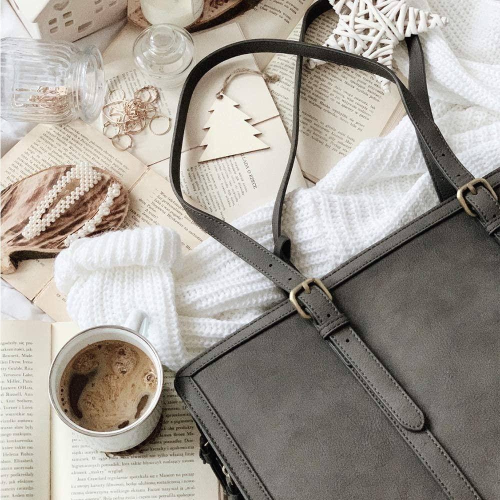 Vintage Laptop Tote Bag - Grey - Image 3