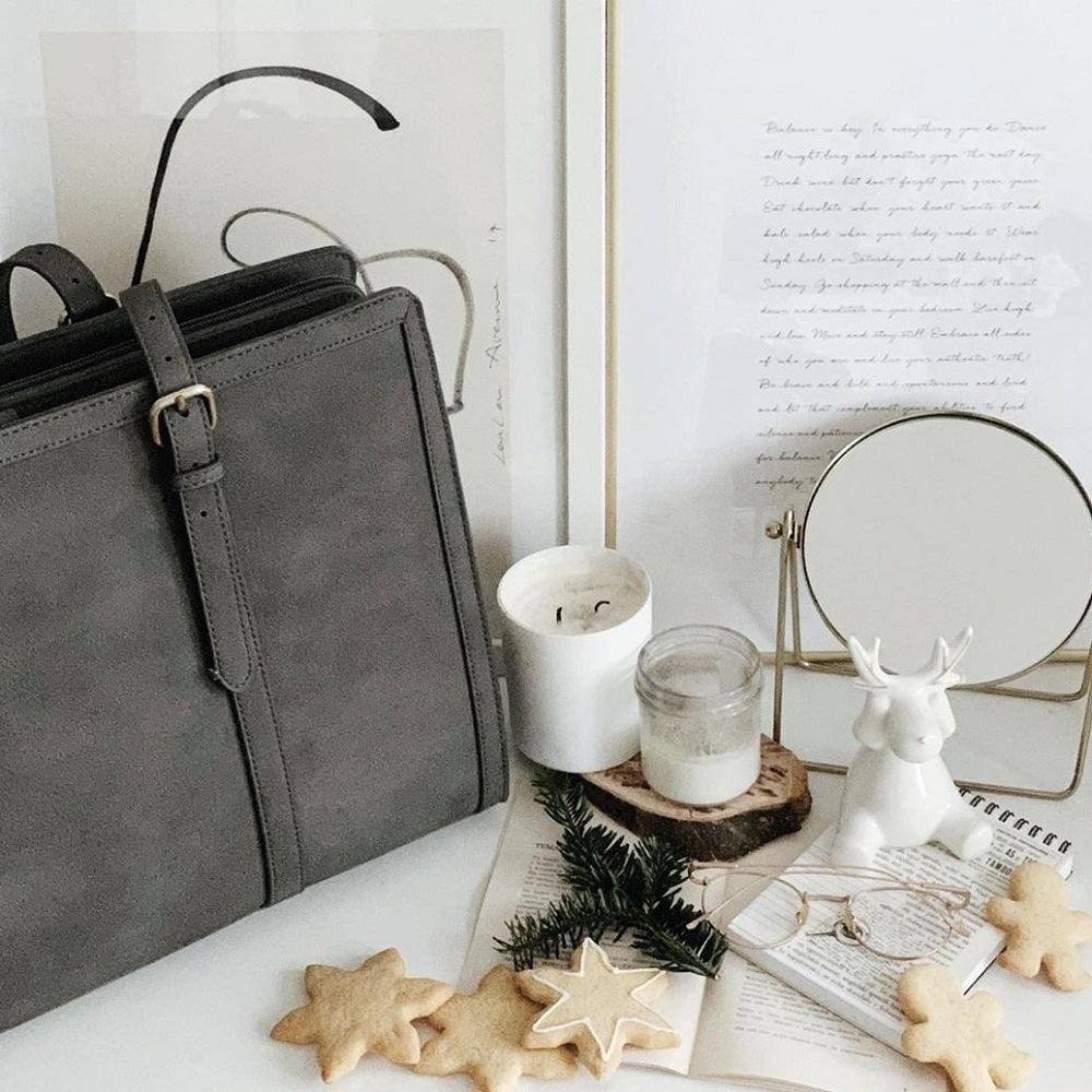 Vintage Laptop Tote Bag - Grey - Image 6