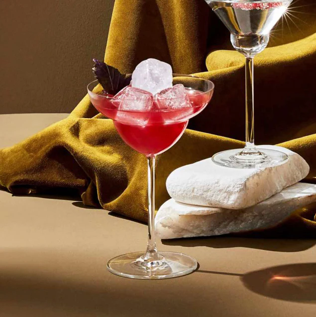 Vintage Margarita Glasses 400ml, Set of 2 - Image 4