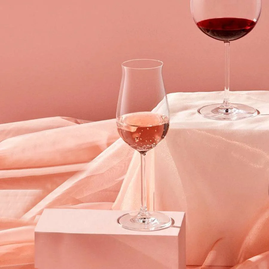 Vintage Rose Wine Glasses 320ml, Set of 2 - Image 2
