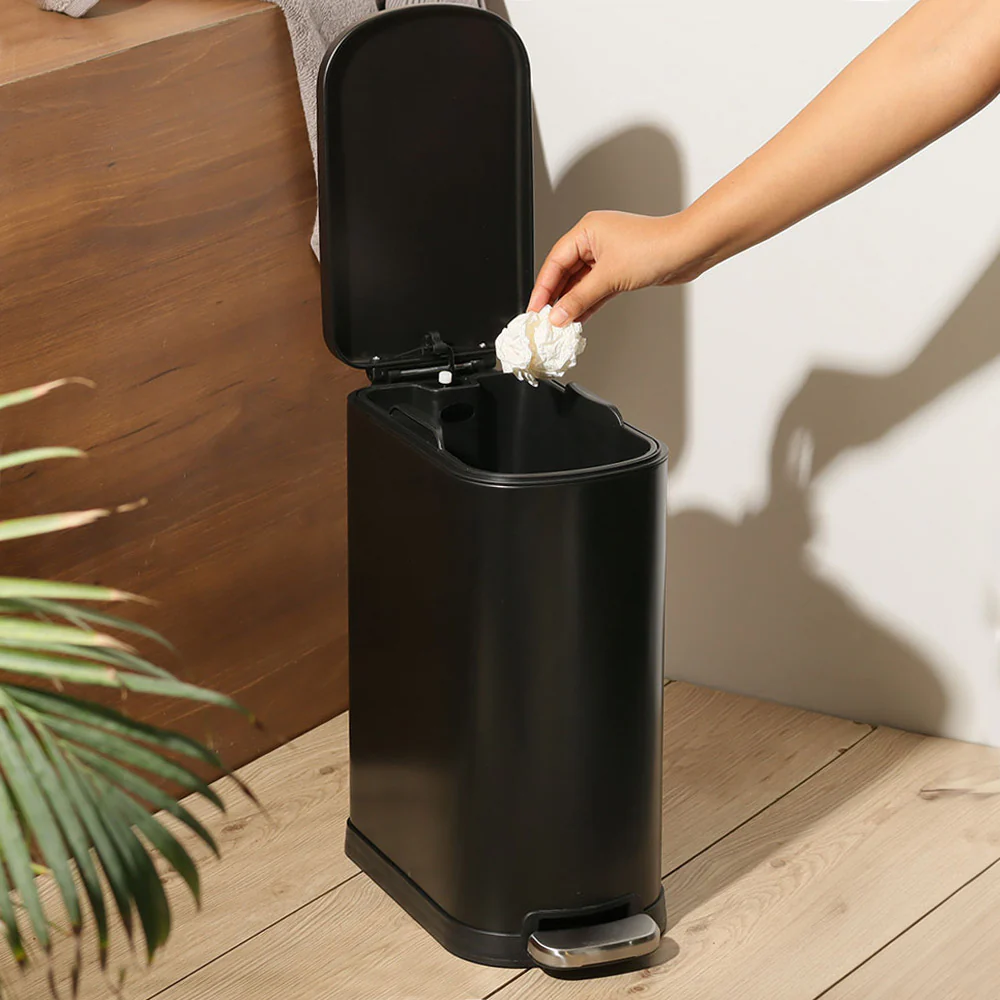 Vista Pedal Bin 10L - Black - Image 2
